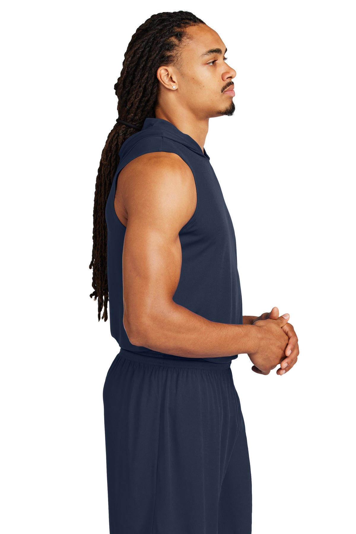 TrueNavy Sport-Tek Competitor Sleeveless Hoodie ST352H