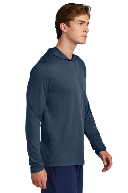 TrueNavy Sport-Tek Posi-UV Pro Long Sleeve Hoodie ST420LSH
