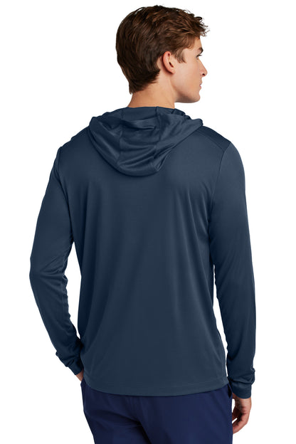 TrueNavy Sport-Tek Posi-UV Pro Long Sleeve Hoodie ST420LSH