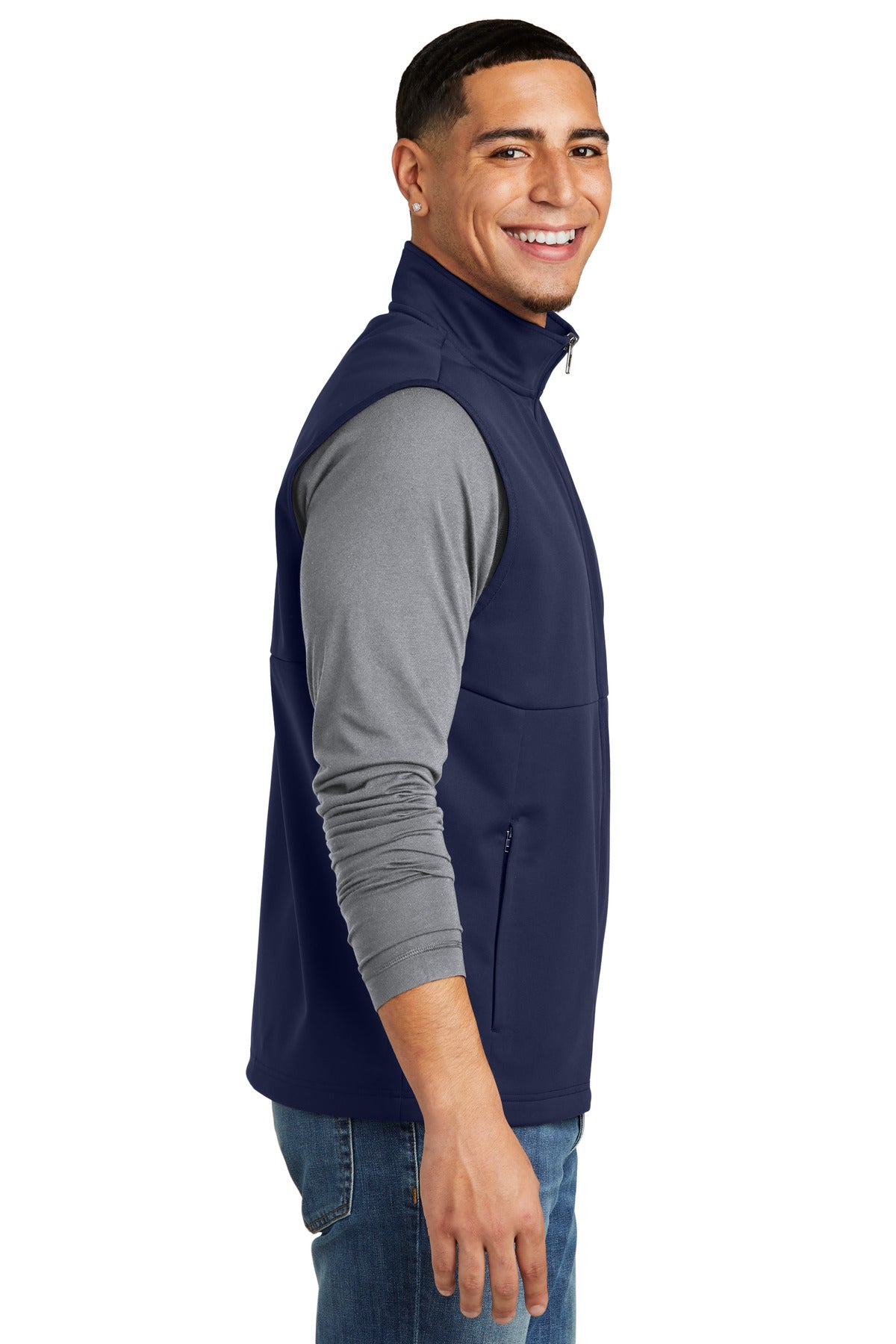 TrueNavy Sport-Tek Soft Shell Vest ST981