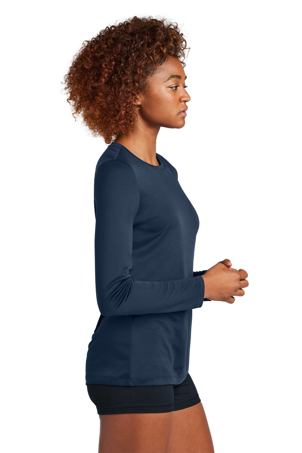 TrueNavy Sport-Tek Women's Posi-UV Pro Long Sleeve LST420LS