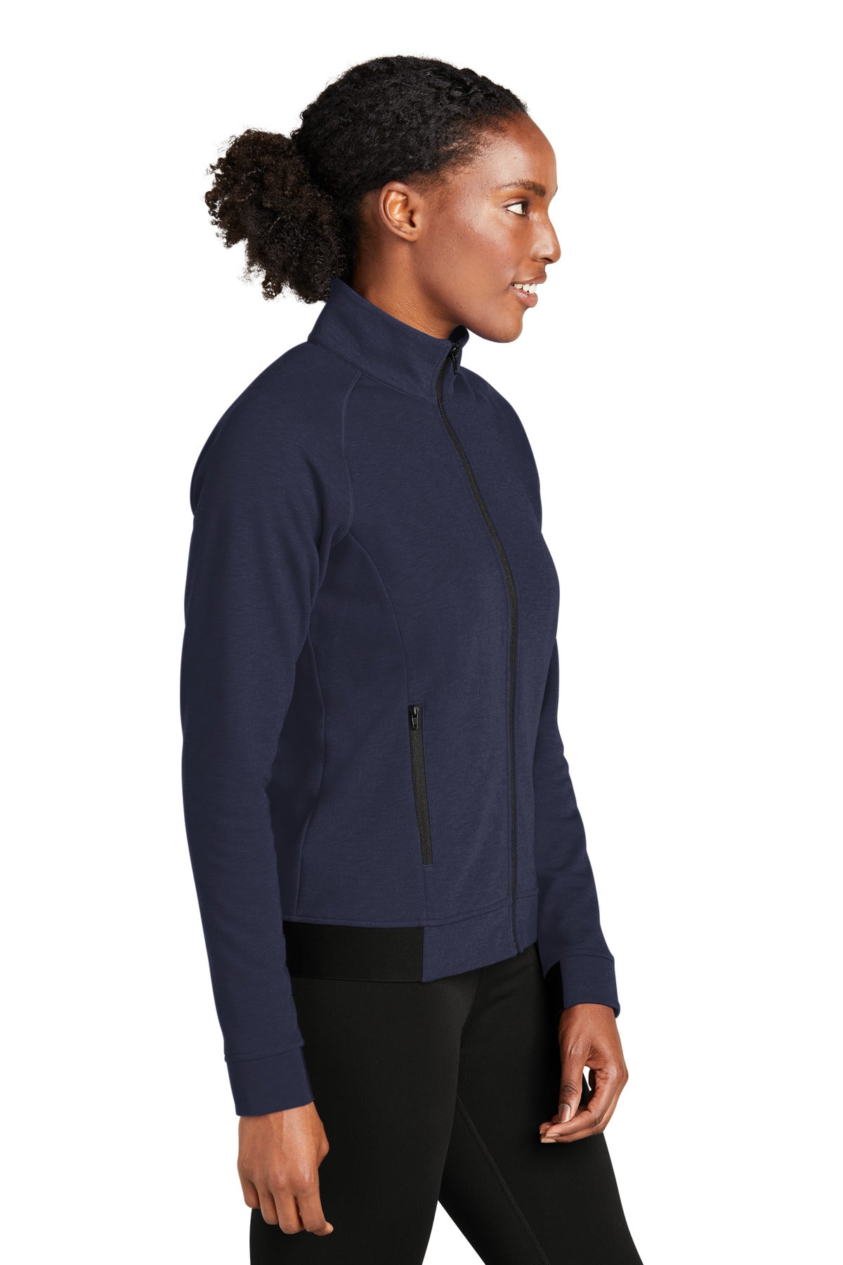 TrueNavy Sport-Tek Women's PosiCharge Strive Full-Zip LST570