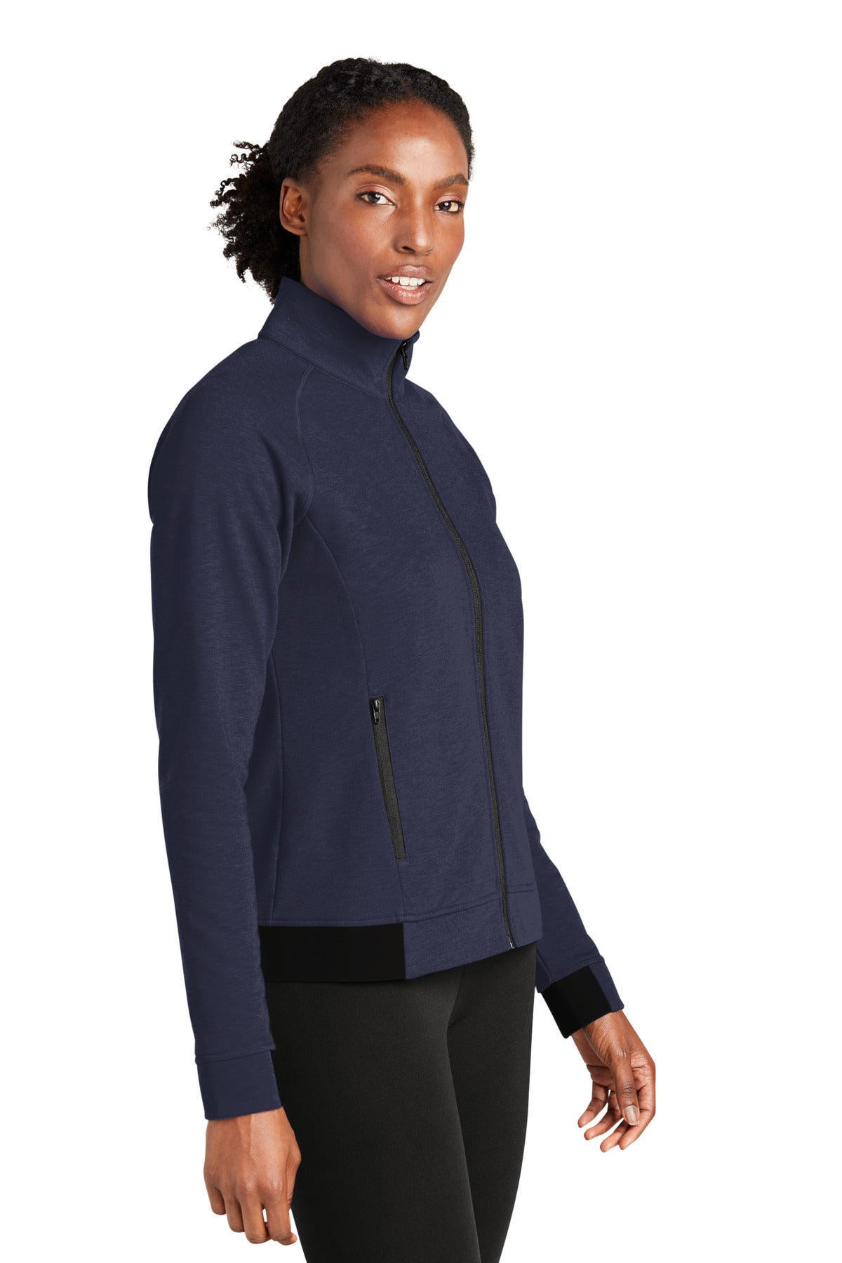 TrueNavy Sport-Tek Women's PosiCharge Strive Full-Zip LST570