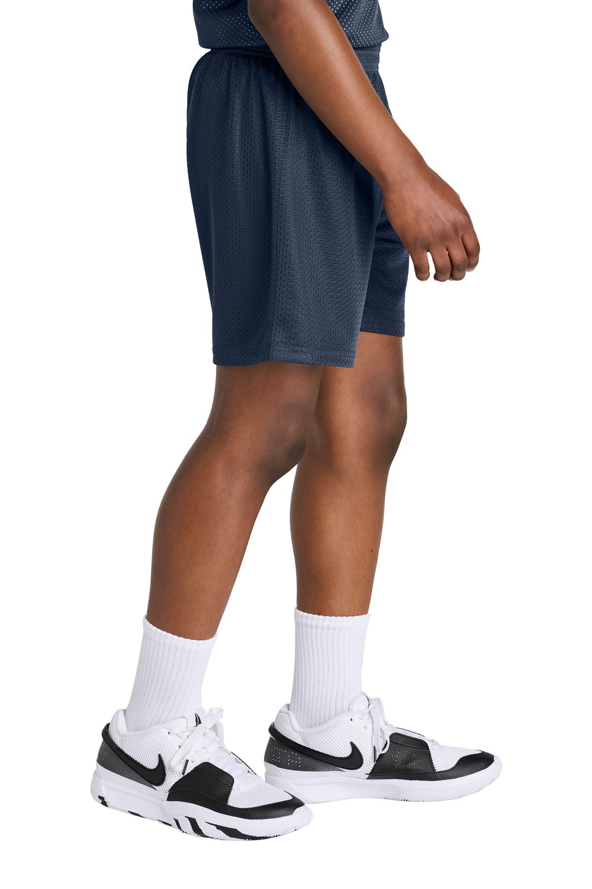 TrueNavy Sport-Tek Youth PosiCharge Mesh 5" Short YST5100