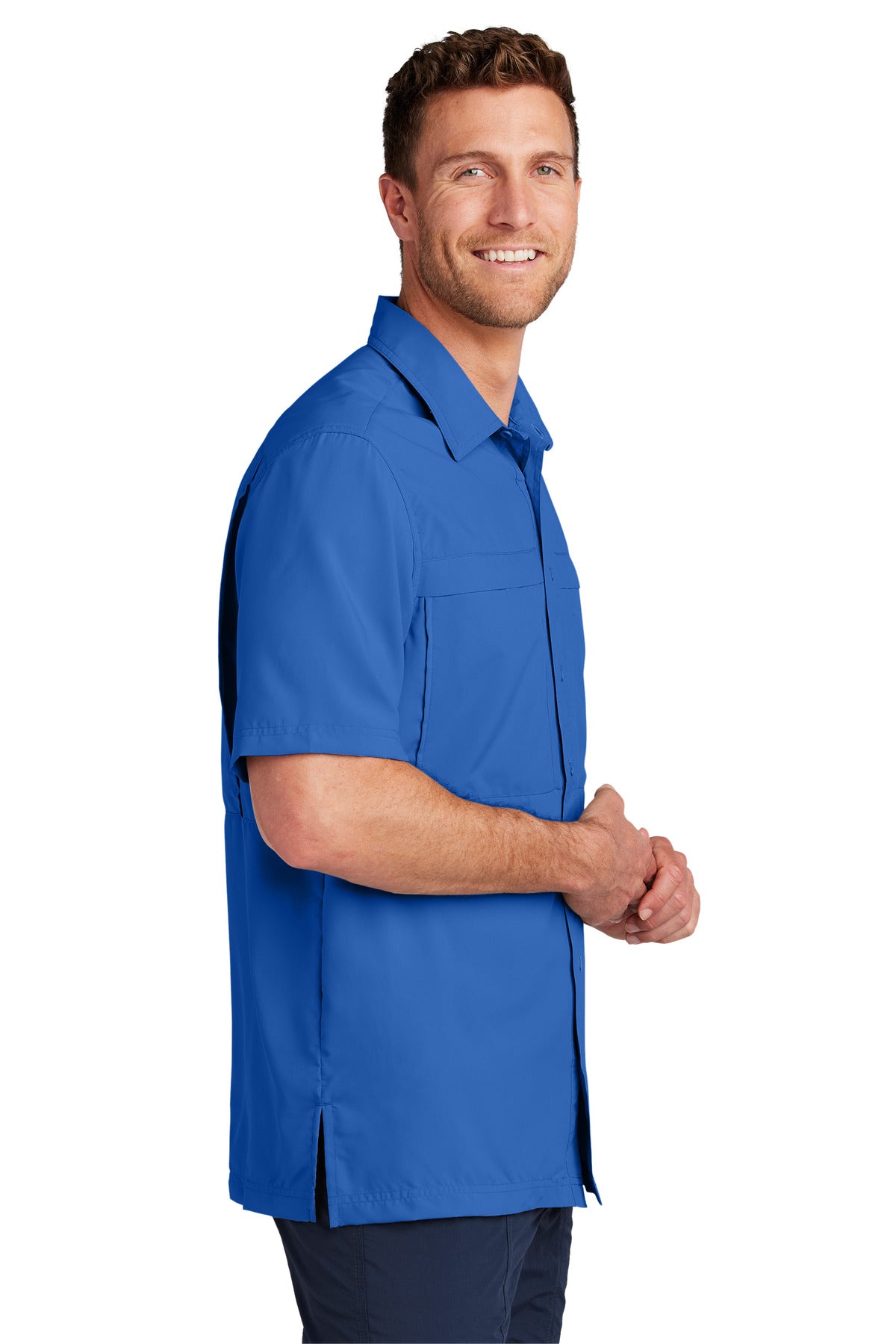 TrueRoyal Port Authority Short Sleeve UV Daybreak Shirt W961
