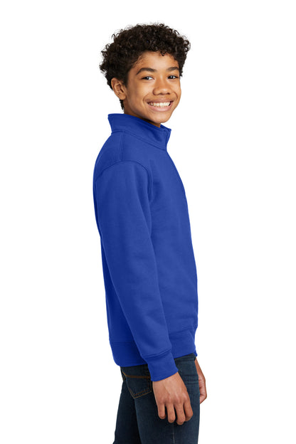 TrueRoyal Port & Company Youth Core Fleece 1/4-Zip Pullover Sweatshirt PC78YQ