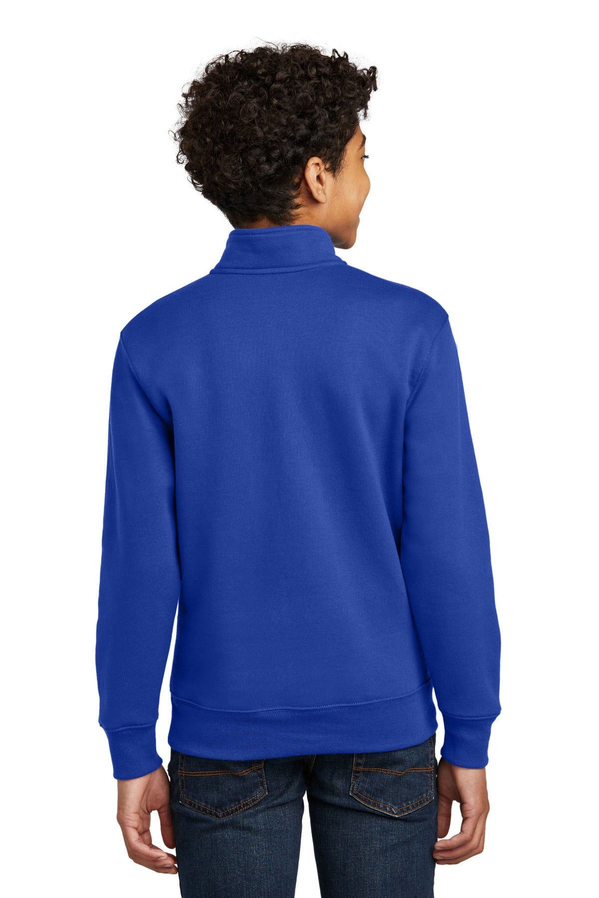 TrueRoyal Port & Company Youth Core Fleece 1/4-Zip Pullover Sweatshirt PC78YQ