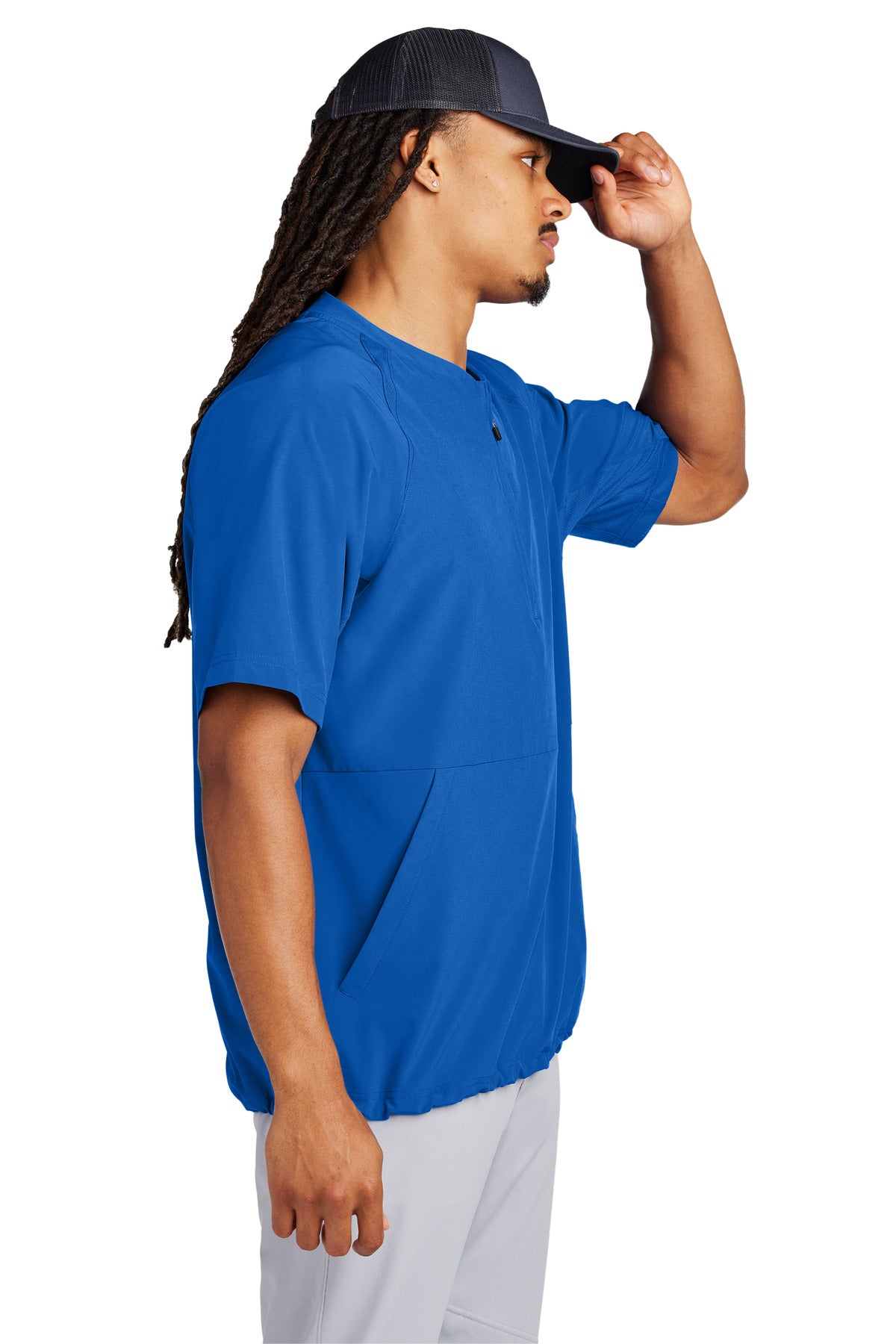 TrueRoyal Sport-Tek Repeat 1/2-Zip Short Sleeve Jacket JST489