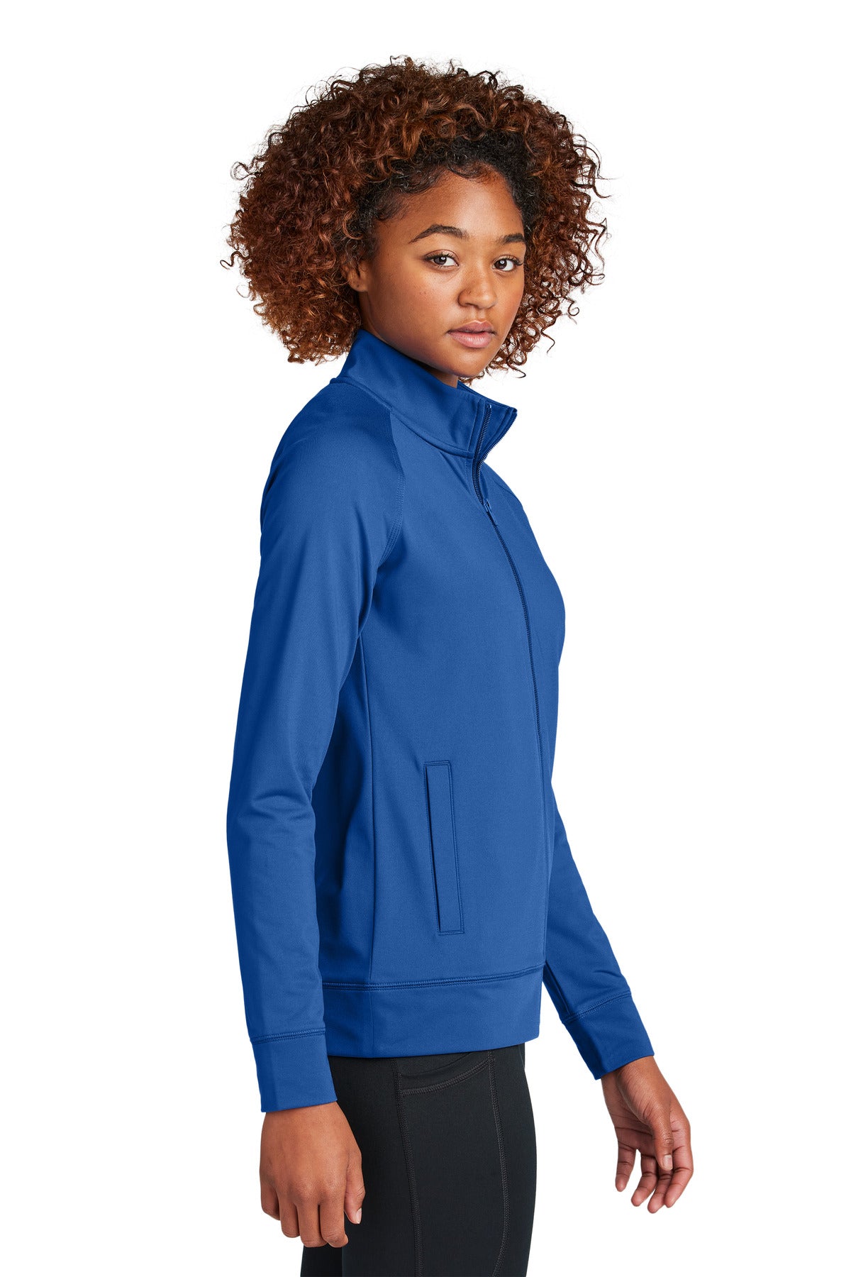 TrueRoyal Sport-Tek Women's Sport-Wick Stretch Full-Zip Cadet Jacket LST857