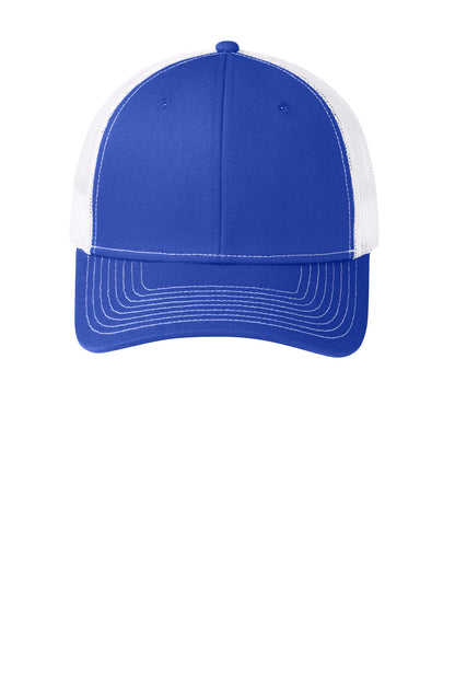 TRy/White Port Authority Snapback Trucker Cap. C112