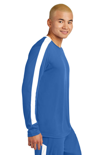 TRy/White Sport-Tek Competitor United Long Sleeve Crew ST100LS