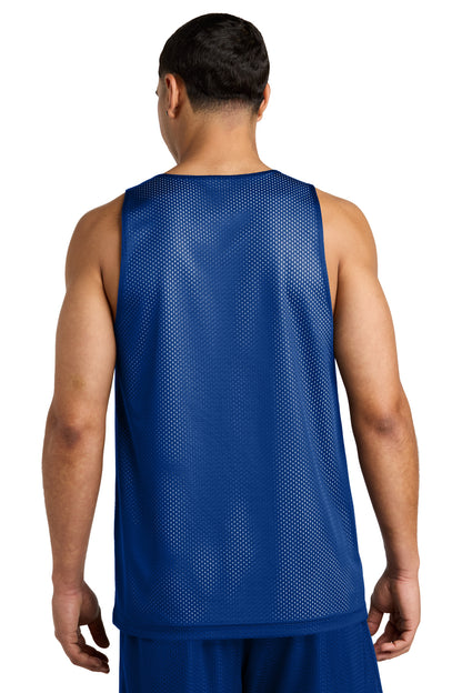 TRy/White Sport-Tek PosiCharge Reversible Mesh Tank ST5000