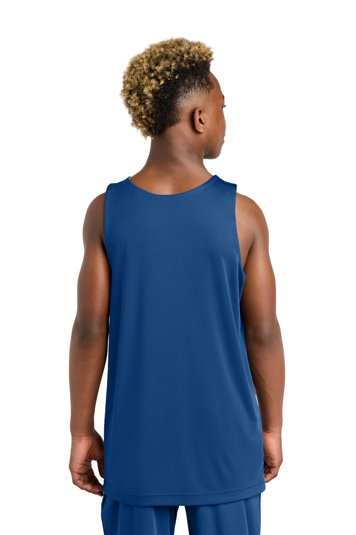 TRy/White Sport-Tek Youth PosiCharge Competitor Rev Tank YST551
