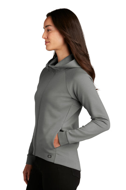 TurboGrey OGIO Women's Bolt Full-Zip Hoodie LOG850