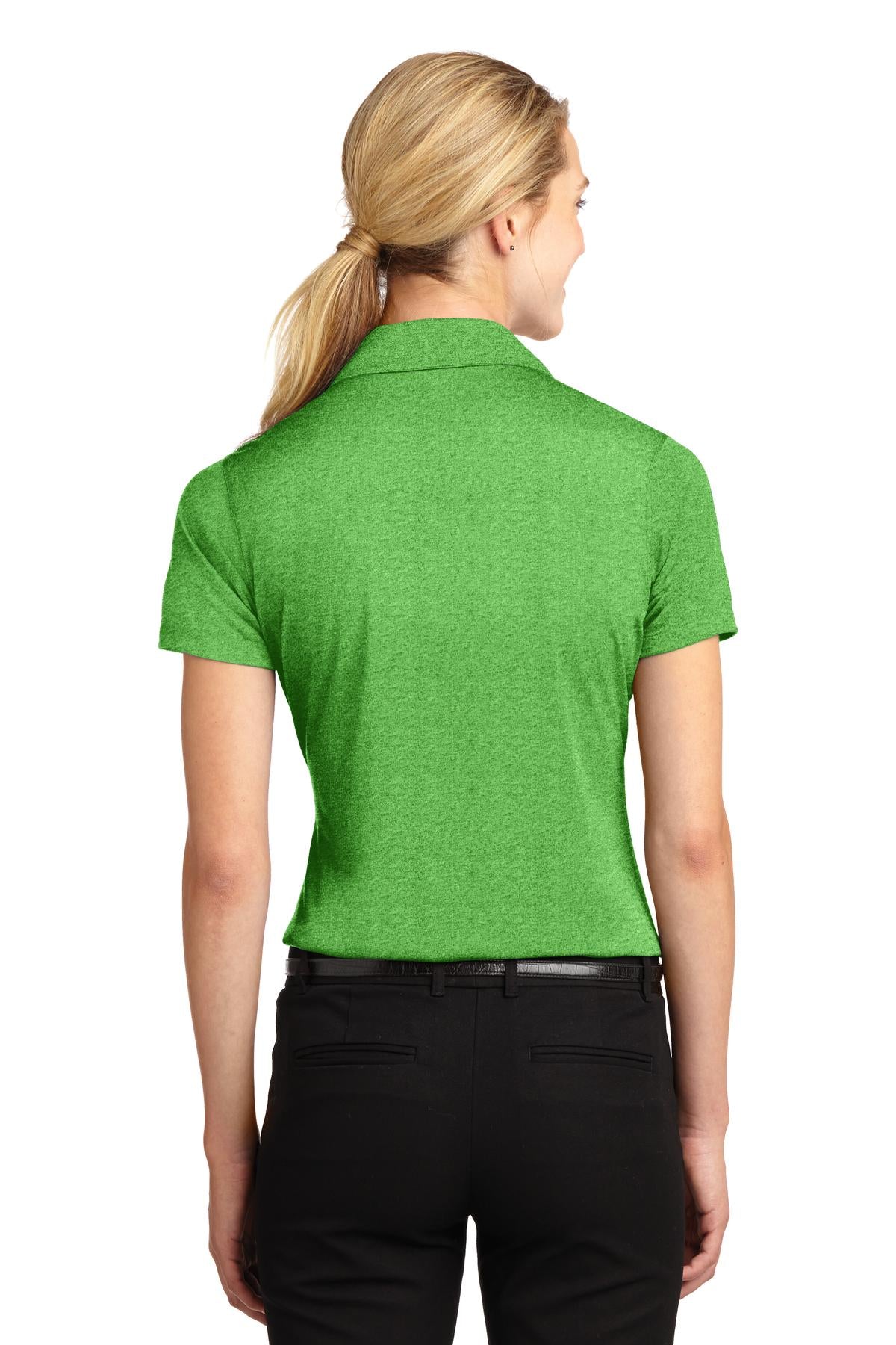 Turf Grn Hthr Sport-Tek Women's Heather Contender Polo. LST660