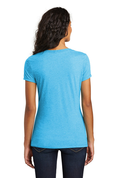 Turquoise Frst District Women's Perfect Tri V-Neck Tee. DM1350L