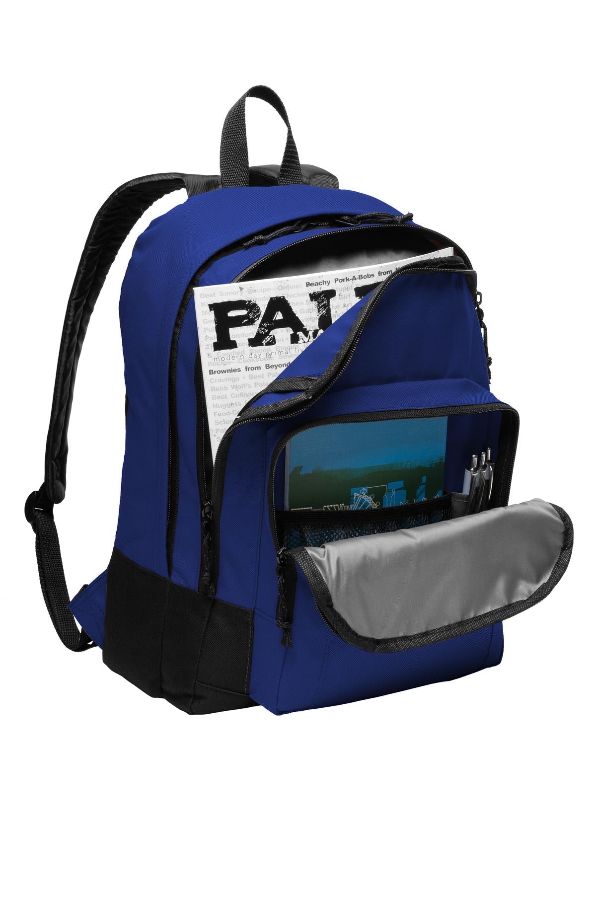 Twilight Blue Port Authority Basic Backpack. BG204