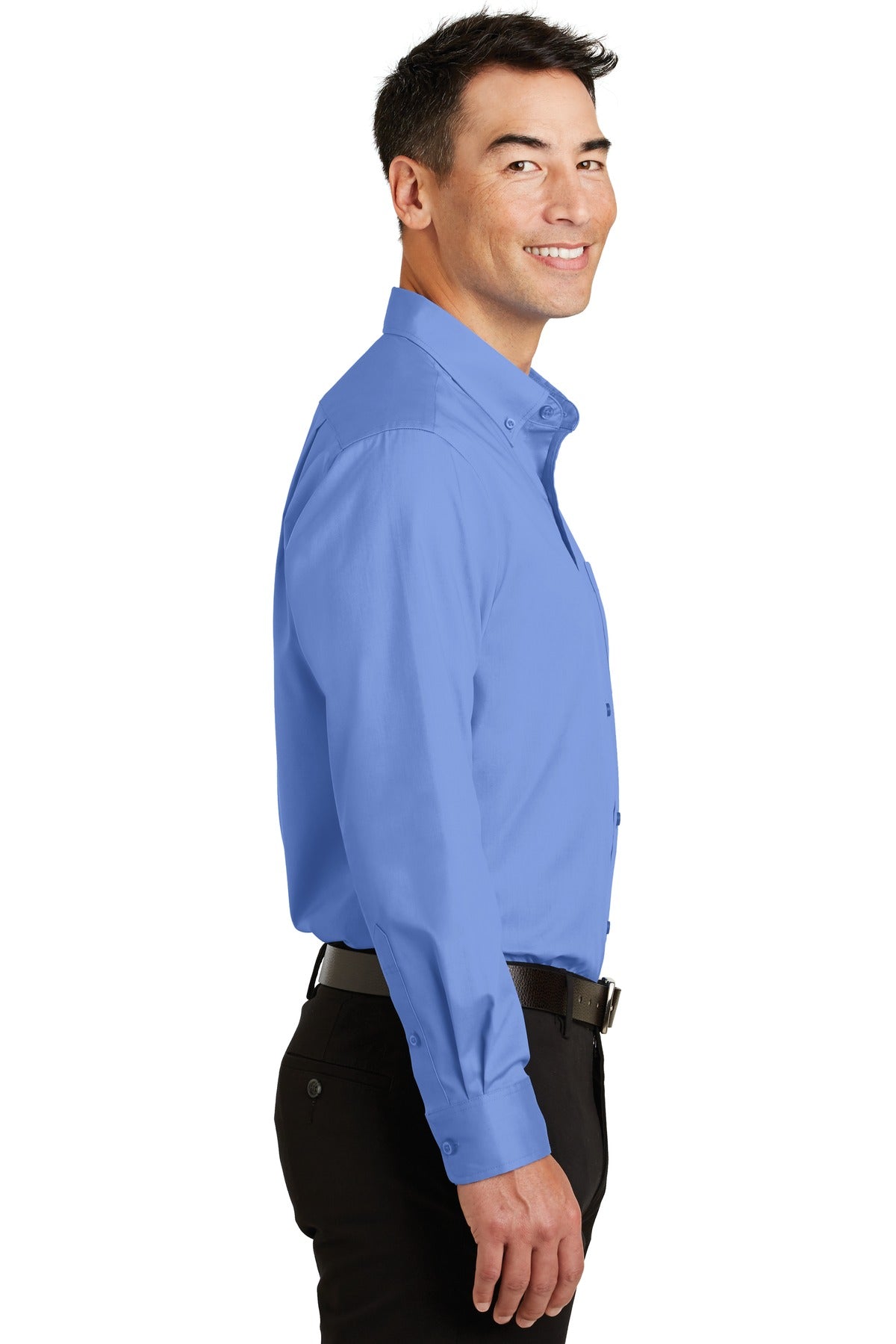 Ultramarine Bl Port Authority SuperPro Twill Shirt. S663
