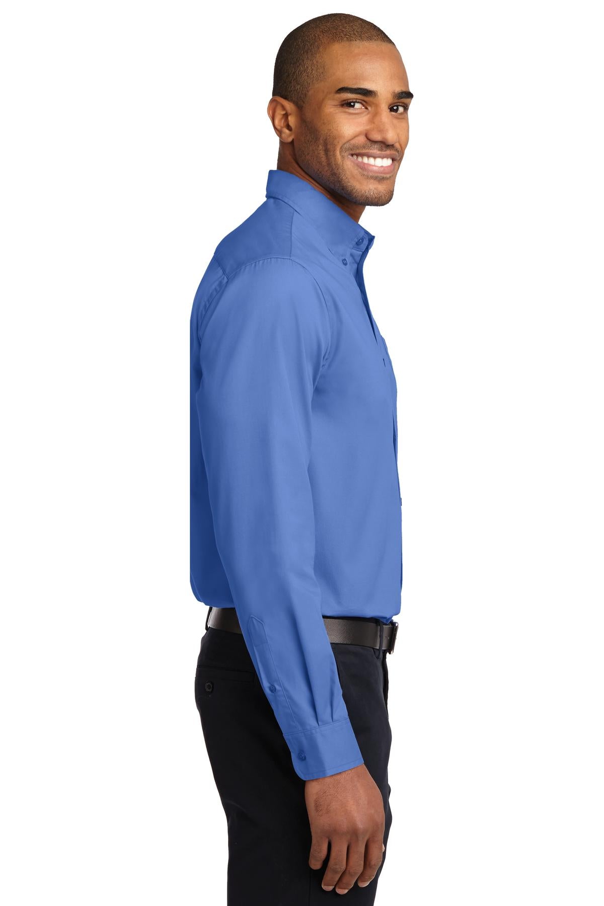 Ultramarne Blu Port Authority Extended Size Long Sleeve Easy Care Shirt S608ES