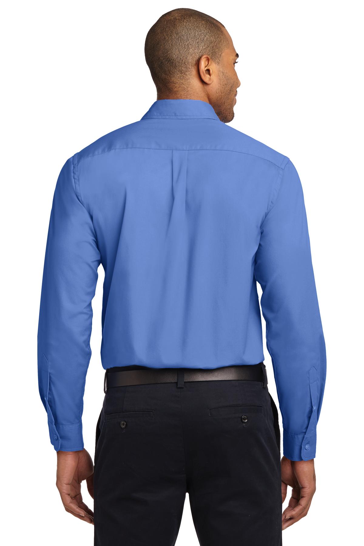 Ultramarne Blu Port Authority Extended Size Long Sleeve Easy Care Shirt S608ES