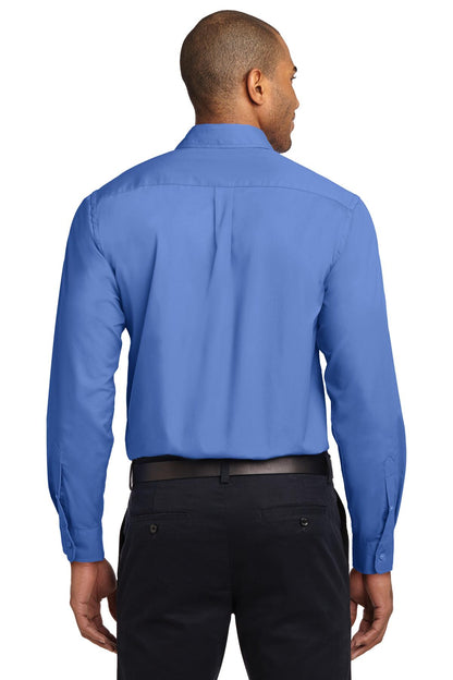 Ultramarne Blu Port Authority Extended Size Long Sleeve Easy Care Shirt S608ES