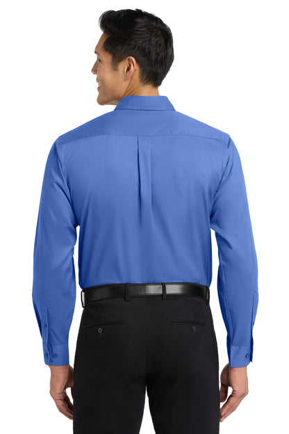 Ultramarne Blu Port Authority Extended Size Long Sleeve Easy Care Shirt S608ES