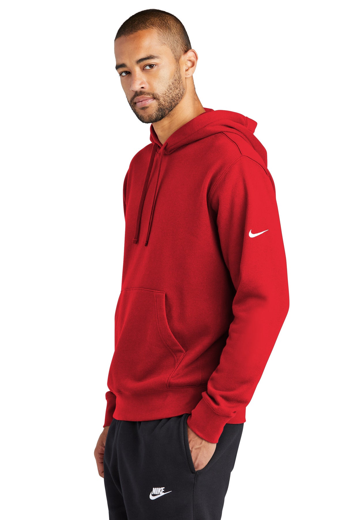 UniRed Nike Club Fleece Sleeve Swoosh Pullover Hoodie NKDR1499