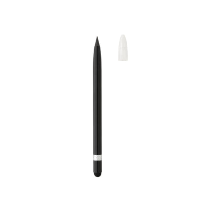 Black Aluminum Inkless Pen with Eraser