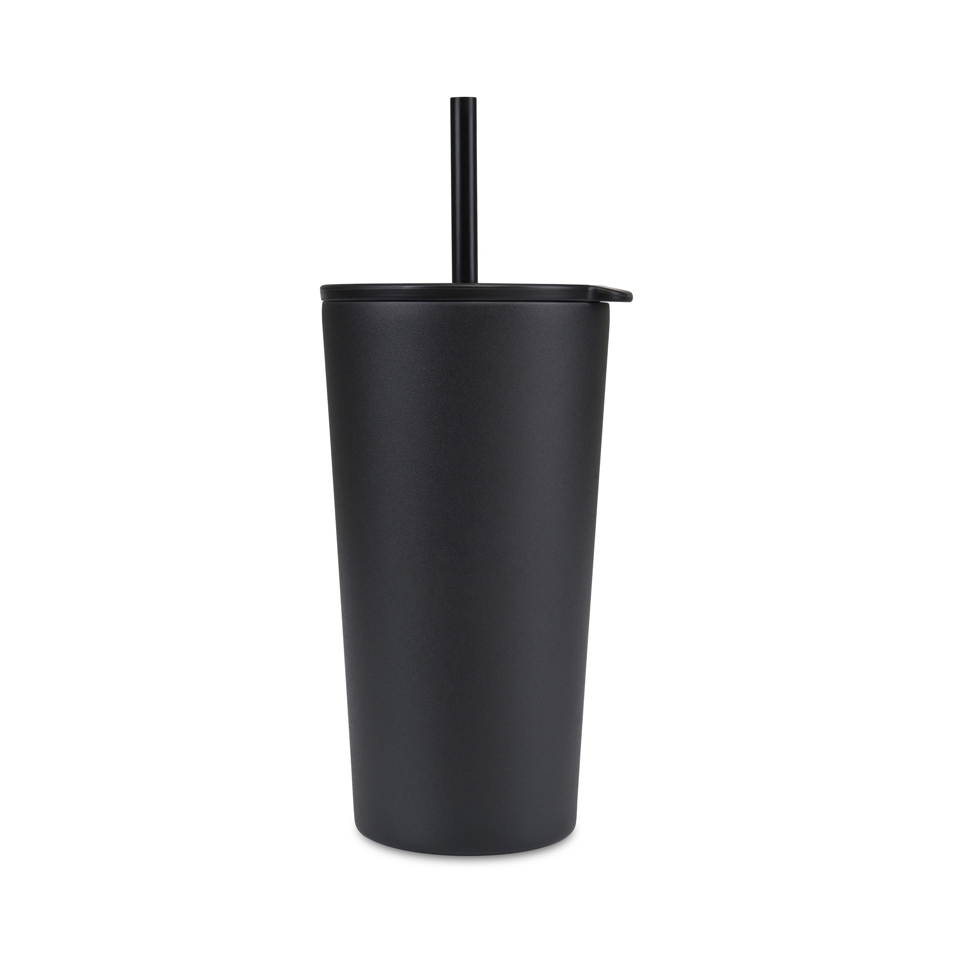 Black Aviana™ Rowan Recycled Straw Tumbler - 17 Oz.