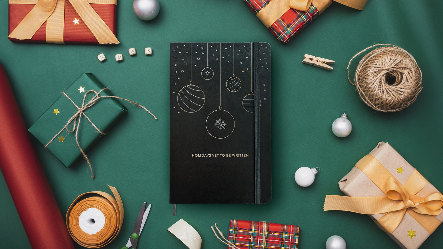 Black Moleskine® Hard Cover Holiday Notebook Gift Set