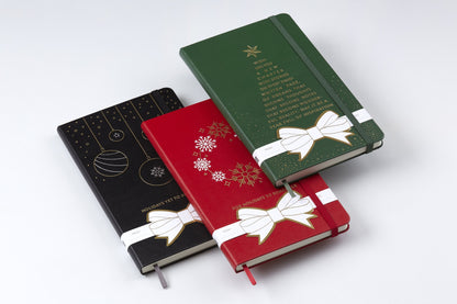 Black Moleskine® Hard Cover Holiday Notebook Gift Set