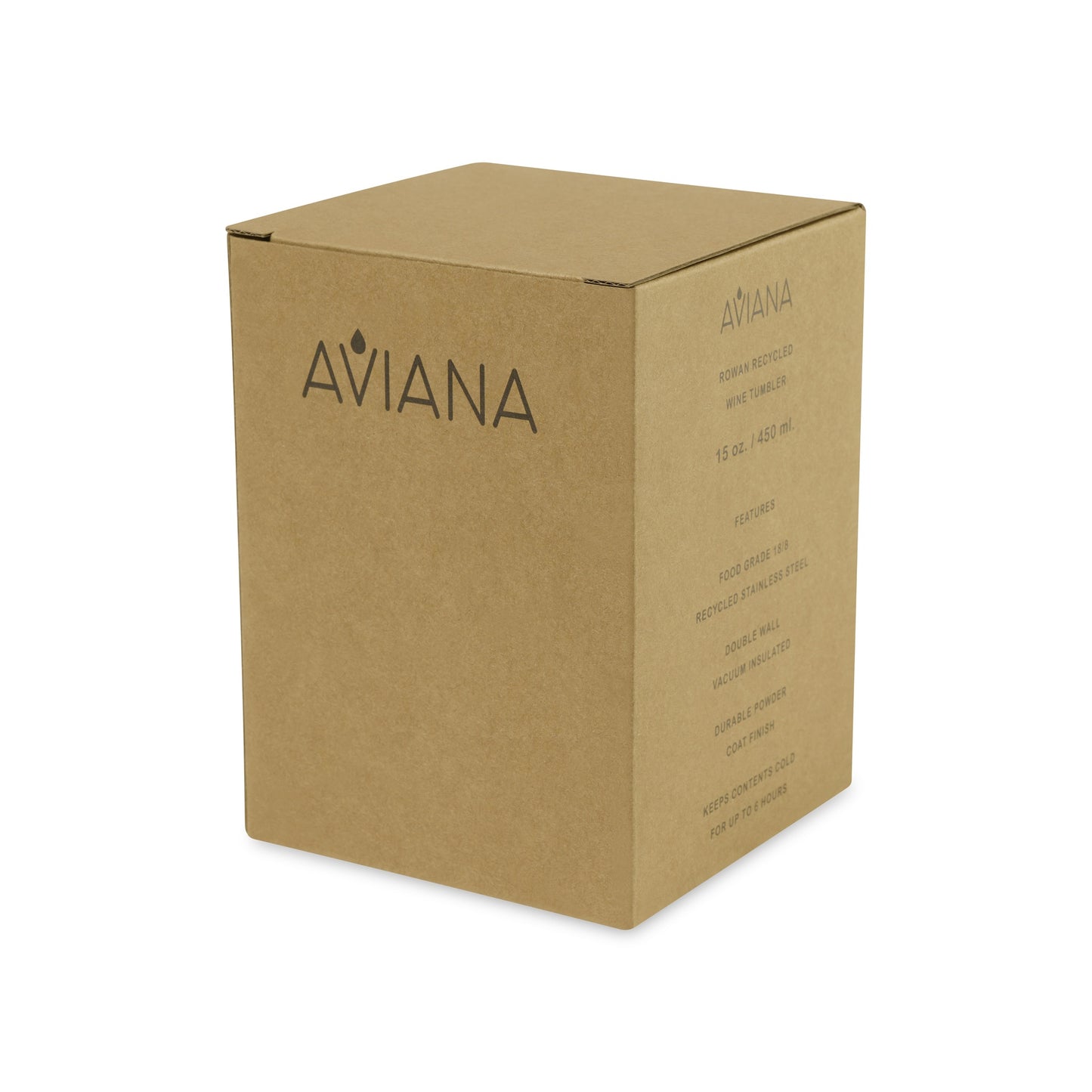 Black Aviana™ Rowan Recycled Wine Tumbler - 15 Oz.