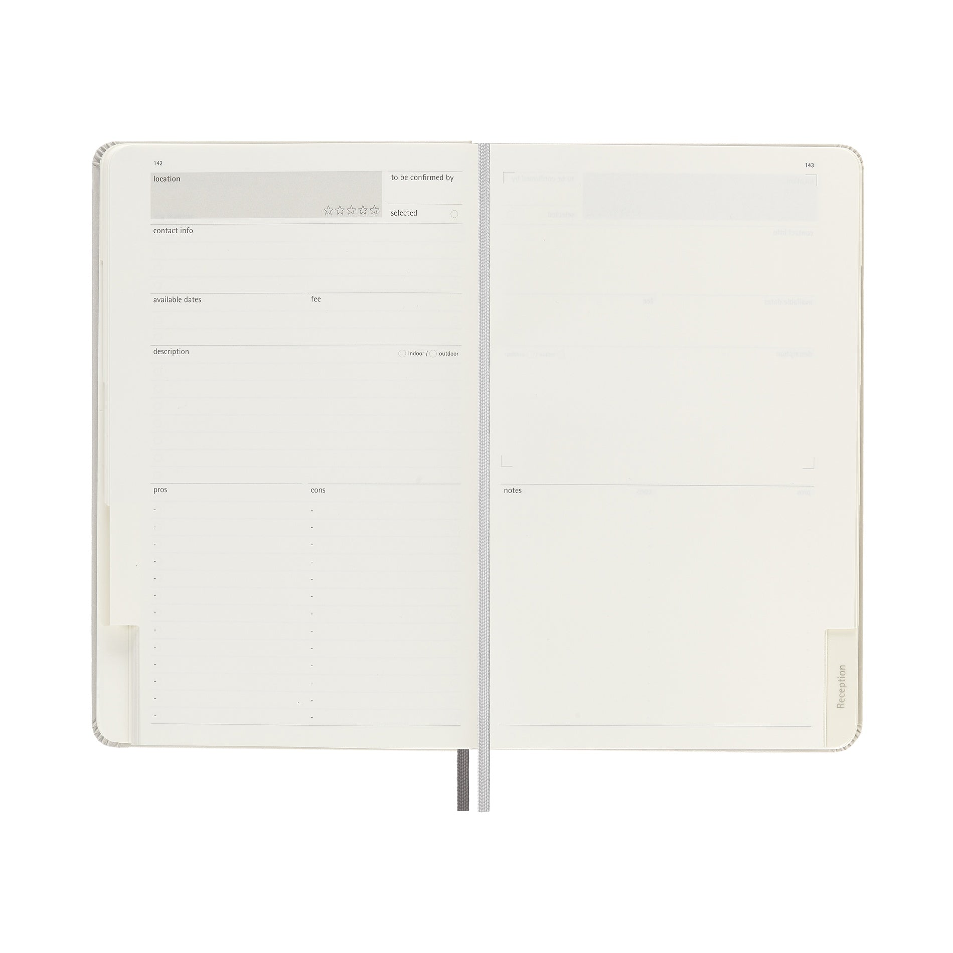 Pearl Grey Moleskine® Passion Journal - Wedding