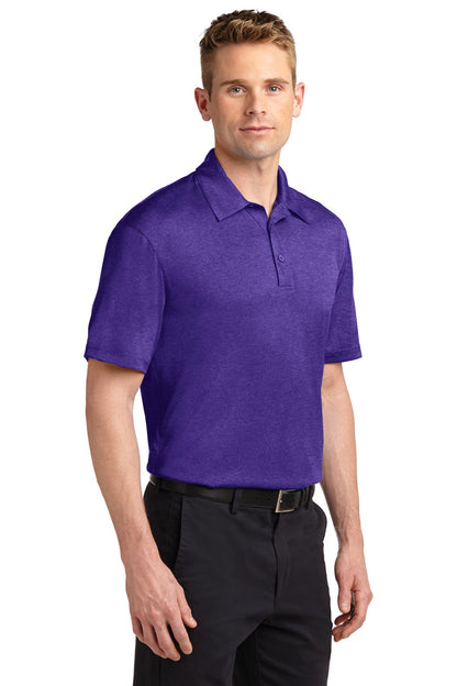Var Purple Hth Sport-Tek Heather Contender Polo. ST660