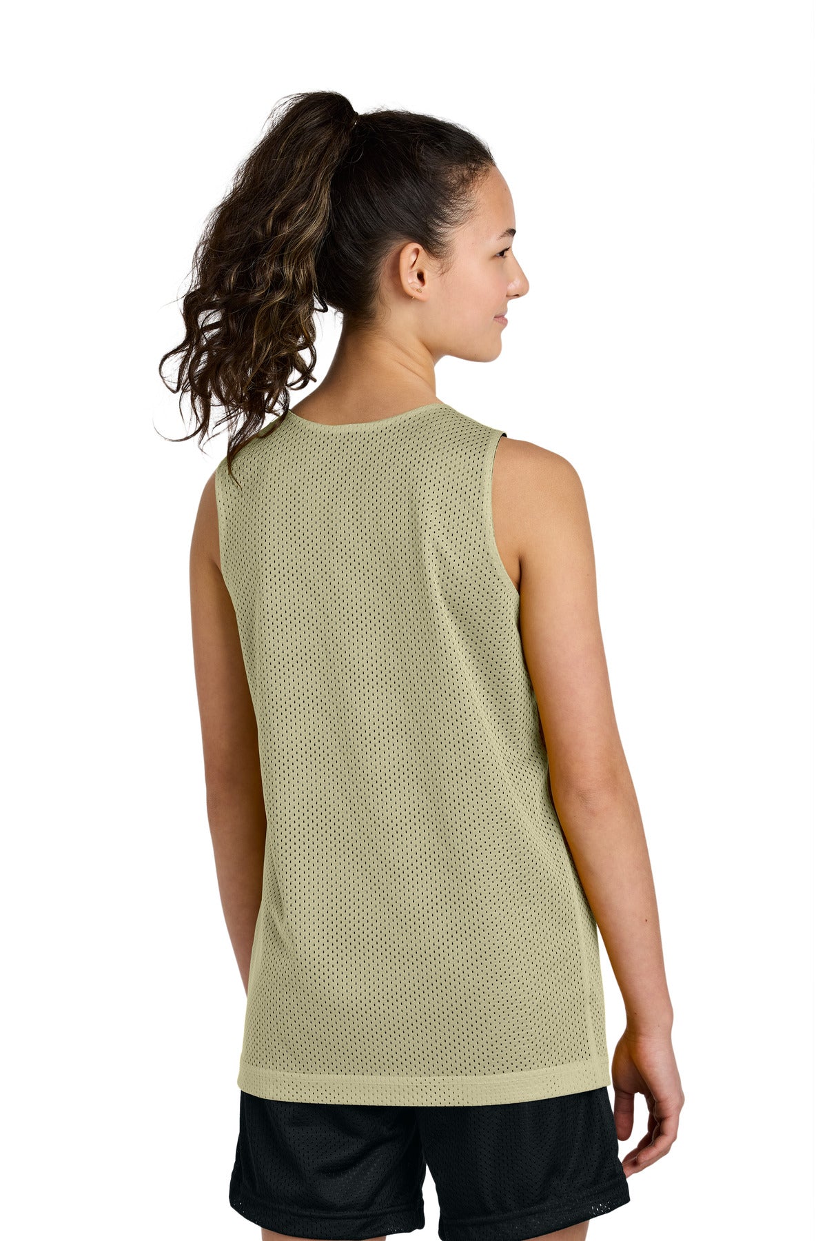 VgsGld/Blk Sport-Tek Youth PosiCharge Reversible Mesh Tank YST5000