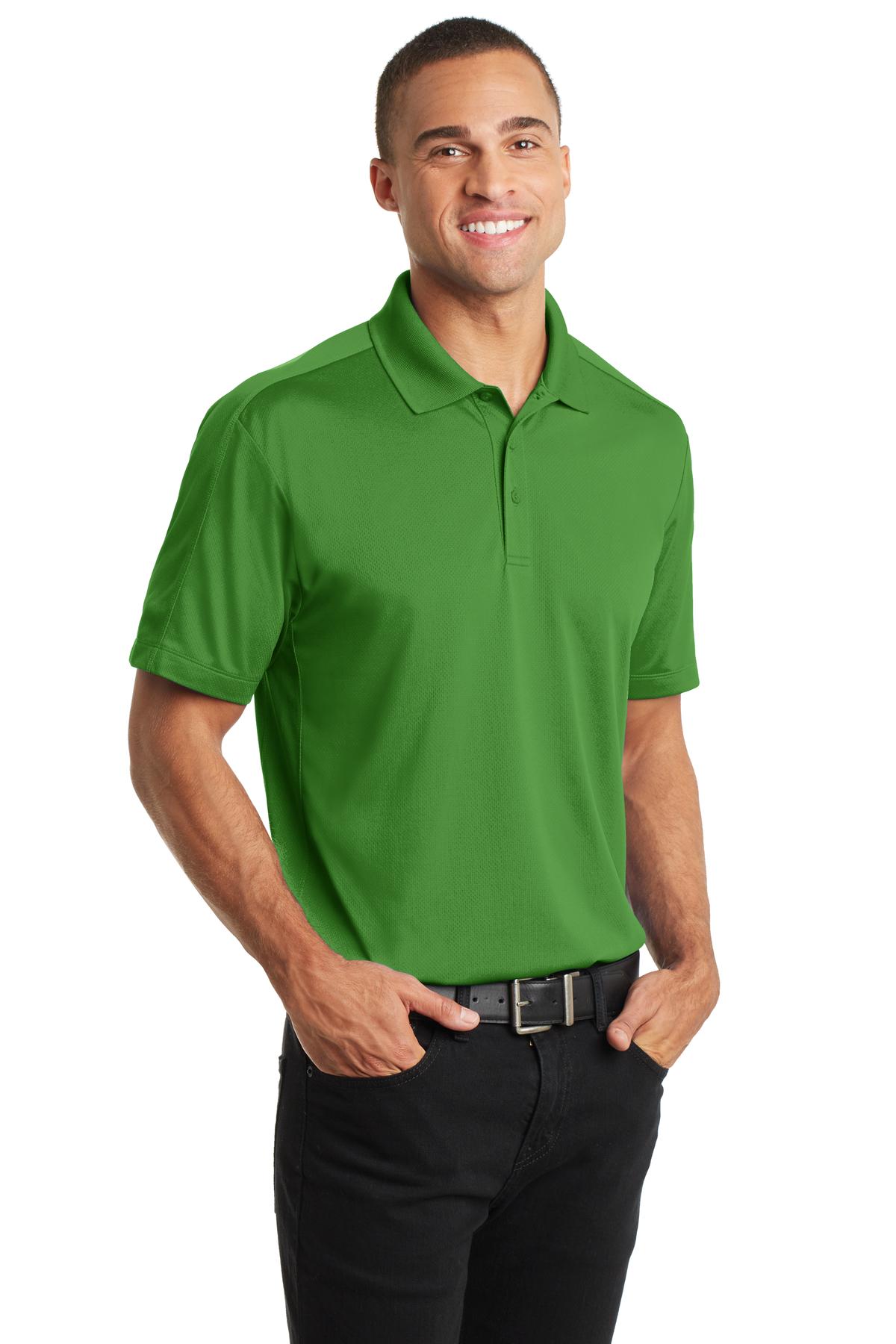Vine Green Port Authority Diamond Jacquard Polo. K569