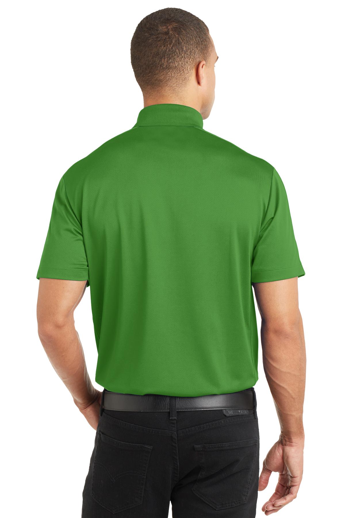 Vine Green Port Authority Diamond Jacquard Polo. K569