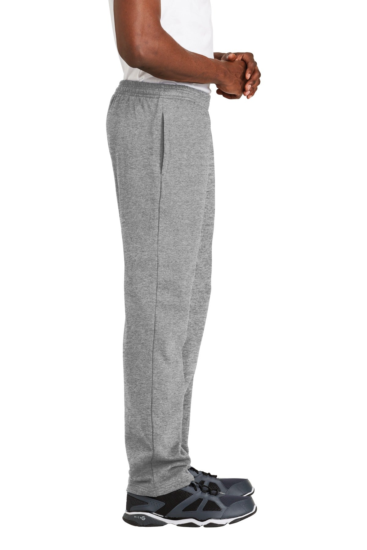 Vintage Hthr Sport-Tek Open Bottom Sweatpant. ST257