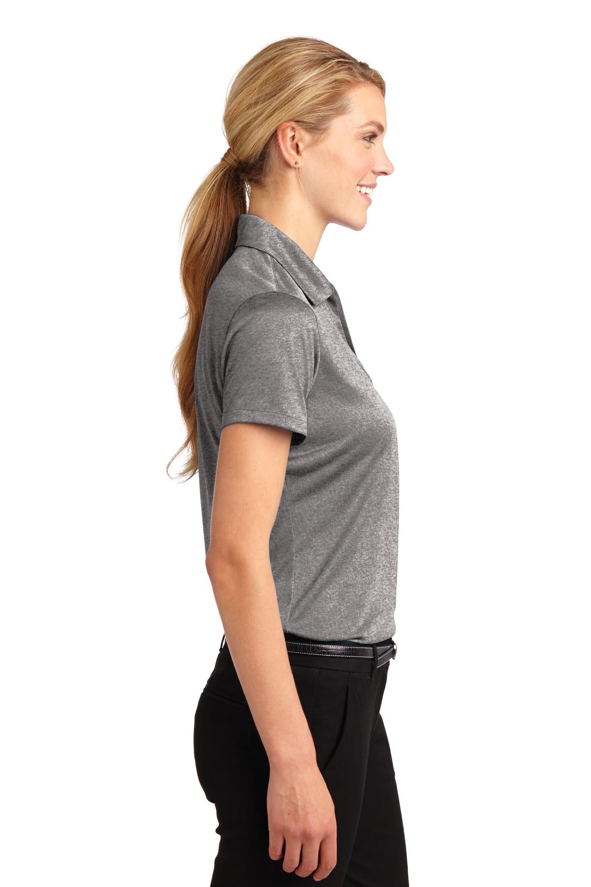 Vintage Hthr Sport-Tek Women's Heather Contender Polo. LST660