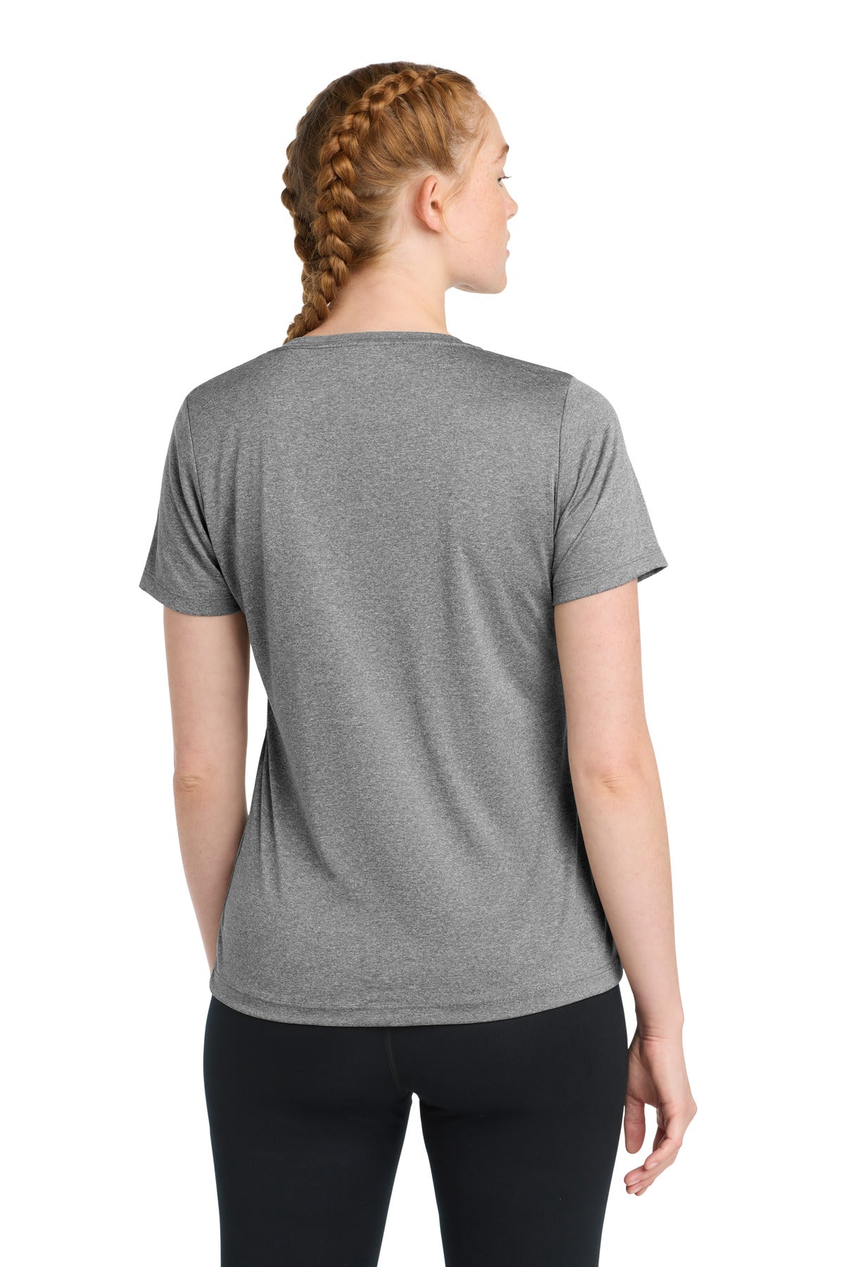 Vintage Hthr Sport-Tek Women's Heather Contender Scoop Neck Tee. LST360