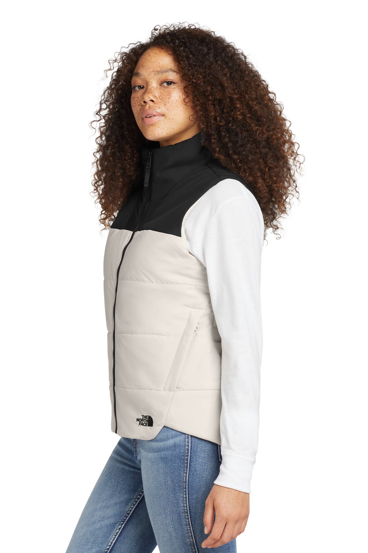 Vintage White The North Face Women's Everyday Insulated Vest. NF0A529Q