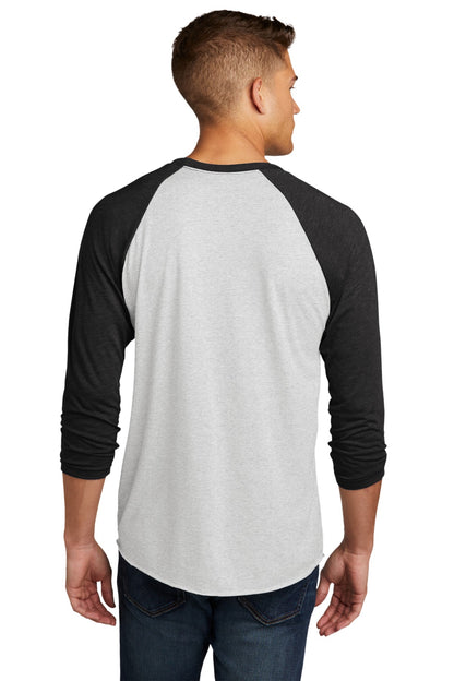 VtgB/HtrWh Next Level Apparel Adult Tri-Blend 3/4-Sleeve Raglan Tee. NL6051