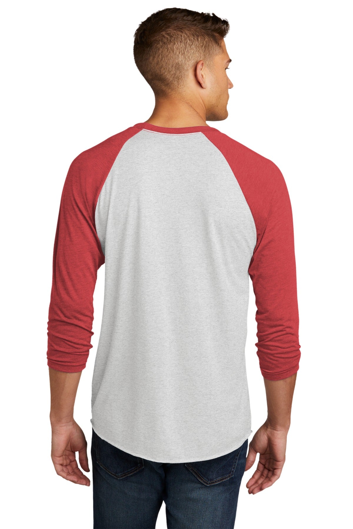 VtgRd/HtWh Next Level Apparel Adult Tri-Blend 3/4-Sleeve Raglan Tee. NL6051