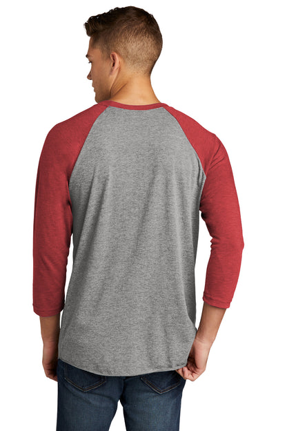 VtgRd/PrmH Next Level Apparel Adult Tri-Blend 3/4-Sleeve Raglan Tee. NL6051