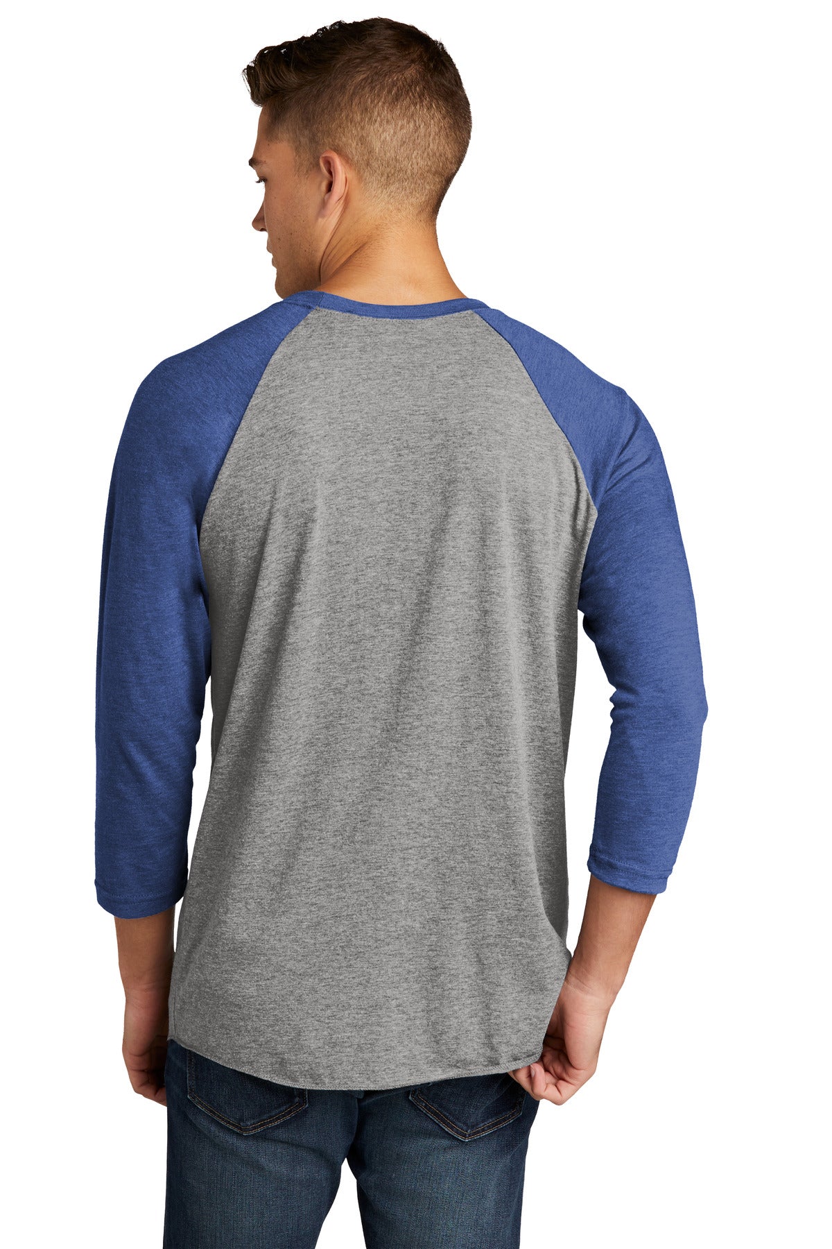 VtgRy/PrmH Next Level Apparel Adult Tri-Blend 3/4-Sleeve Raglan Tee. NL6051