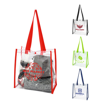 Black Game Day PVC Tote Bag