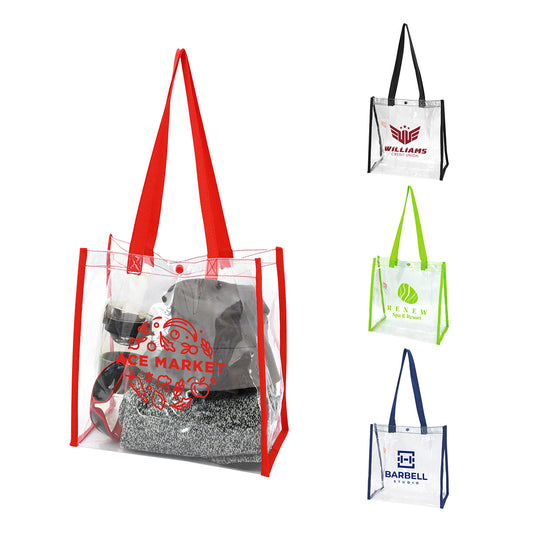 Black Game Day PVC Tote Bag