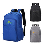Black Niro Twill Polyester Backpack