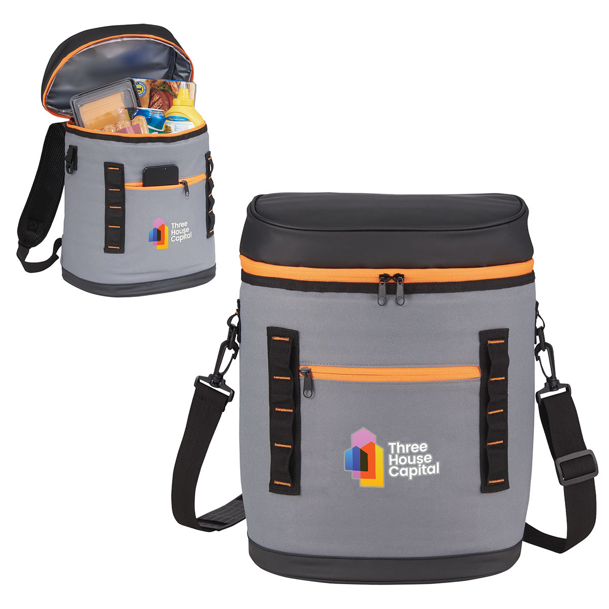 Gray Polaris 20-Can RPET Cooler Backpack