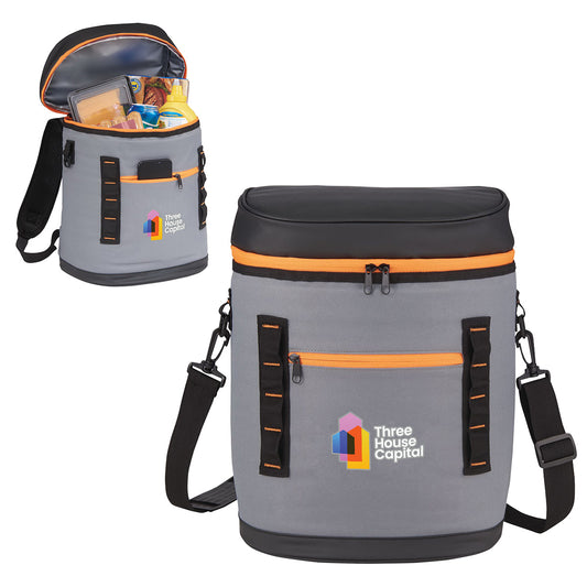 Gray Polaris 20-Can RPET Cooler Backpack